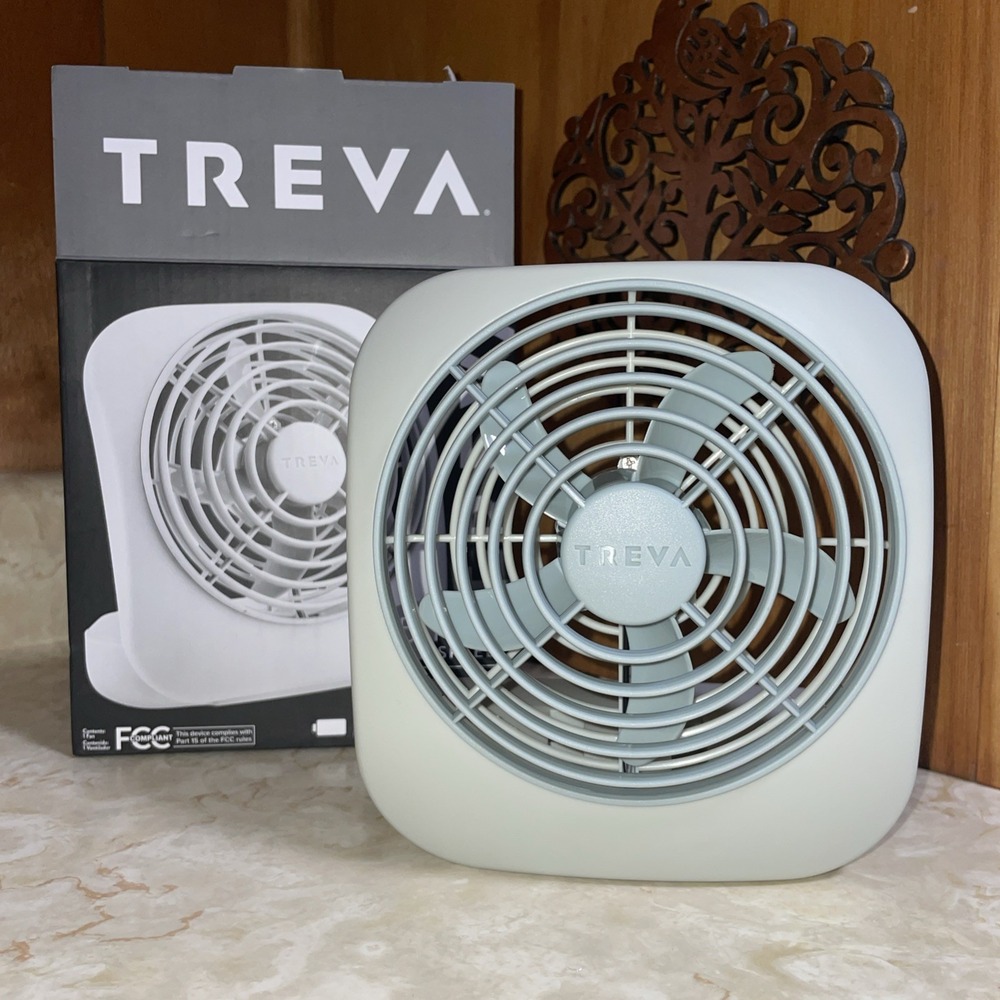 TREVA 5" Battery powered fan - 2 speed - adjustable tilt‎ - TESTED WORKS